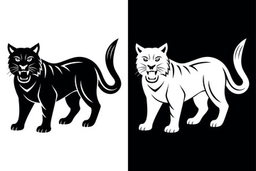 Wildcat Icon Vector Scalable Silhouette for Branding & Graphics.