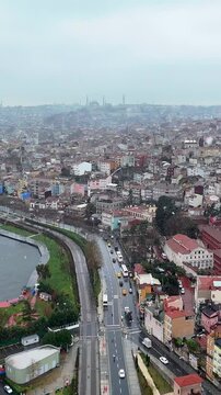 Fener Greek High School and Balat under the snow