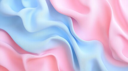 Obraz premium Blue and pink wavy background with a smooth texture. Ideal for a modern and abstract background.