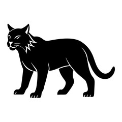 Download Wildcat Silhouette Vector Icon.
