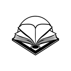 Open Book with a Book shape book open book and spread