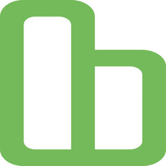 Object Alignment Round Icon logo design