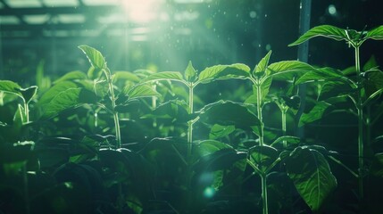 Fototapeta premium hydroponic farm in africa