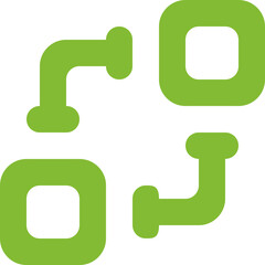 Object Connection Round icon logo design