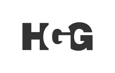 HGG logo design. Initial letter H G G bold font style for tech startups, consulting, corporate branding. Creative company name, headlines typography identity, trendy logotype.