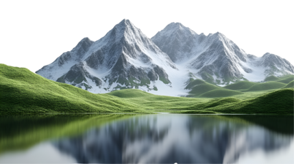 mountain lake in the alps