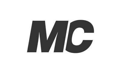 MC Techno Editable Font Logo For Corporate Branding. Bold, Futuristic Design With Unique Typographic Ideas. Minimal Custom Type And Dynamic Letter