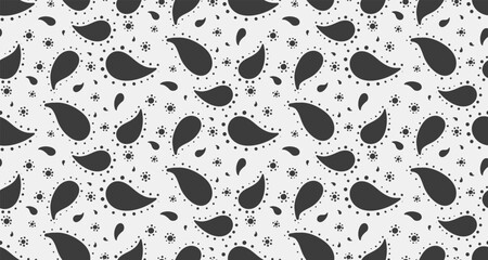 Fototapeta premium Designer flourish of growth outline. Chic swirl in festive shirt. Paisley droplet by graphic eternity.