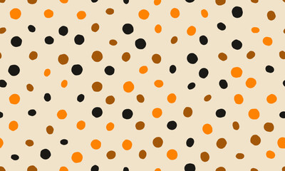 Round spotted pattern with abstract geometric circles. Ideal for seamless wallpapers, textile prints, or trendy backgrounds with a creative touch.