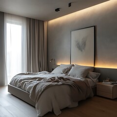 Sleek modern retreat with spectacular sunset views over the city image