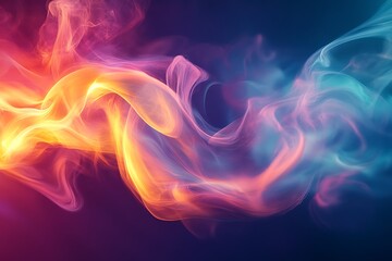 Obraz premium Abstract Colorful Smoke Design