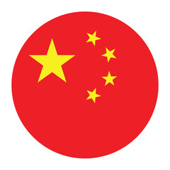 China flag circle icon vector illustration design