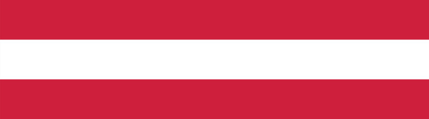 Flag of Austria. Austria flag long banner digital vector illustration