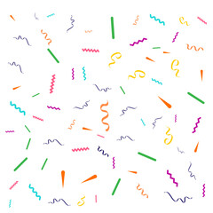 Confetti icon vector. Holiday illustration sign. Event symbol or logo.