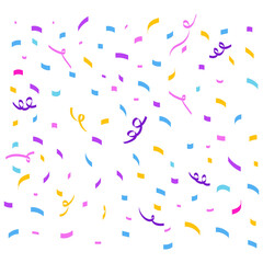 Confetti icon vector. Holiday illustration sign. Event symbol or logo.