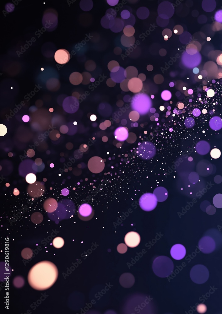 Aufkleber abstract background with a dark blue color. the background is filled with small, circular lights in 