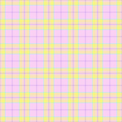 Christmas ornament seamless textile pattern, feminine tartan check fabric. Page texture vector plaid background in light and yellow colors.