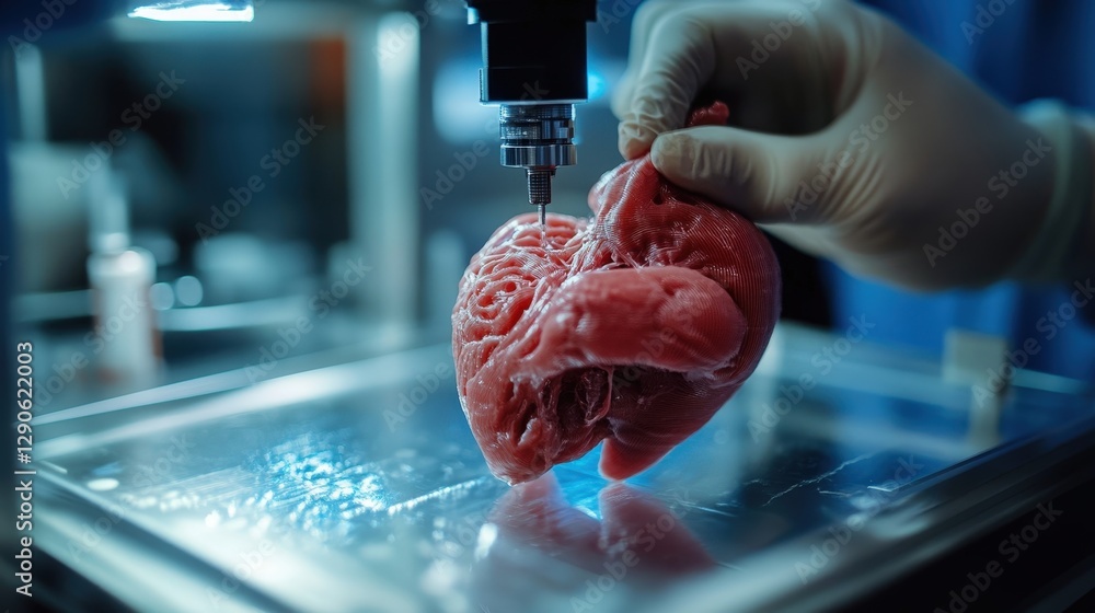 Aufkleber researchers exploring the development of artificial organs using 3d bioprinting technology, hoping t