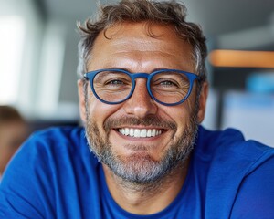 Elevate your online presence with a professional headshot showcasing a smiling professional with sharp style and a strong personal branding focus Capture confidence and approachability in every