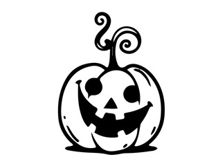 halloween pumpkin with a smile 