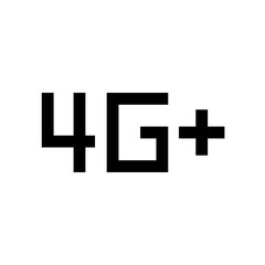 Fototapeta premium 4G Plus Icon 