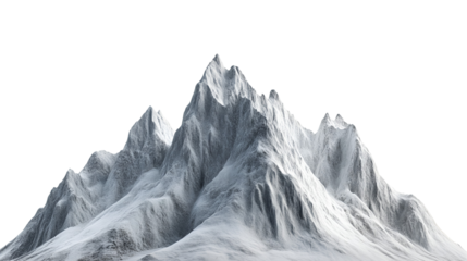 mountain landscape with snow