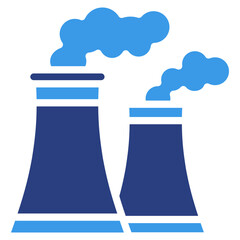 Industrial Pollution  Icon Element For Design
