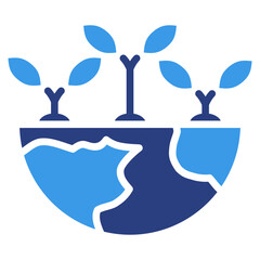 Reforestation  Icon Element For Design