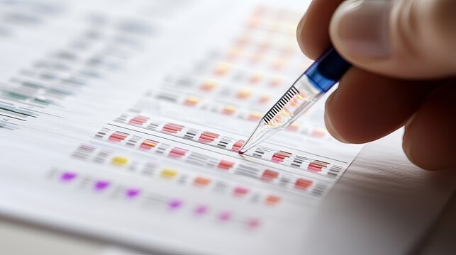 Scientific Research DNA Analysis Genetic Testing Micropipette Laboratory Experiment High Resolution Detailed Image Medical Science Biotechnology data 