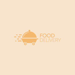 fast food delivery logo design template