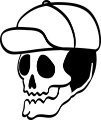 skull illustration vector
