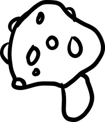 mushroom illustration vector