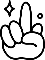 hand gesture vector illustration