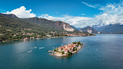 Isola Superiore in Italy with stunning landscapes and serene waters under a clear blue sky
