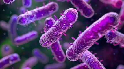Obraz premium Unveiling the Multifaceted World of Gram - Positive Bacteria: Their Pivotal Roles in Diverse Environments