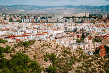 Fototapeta premium panoramic view of city in Spain