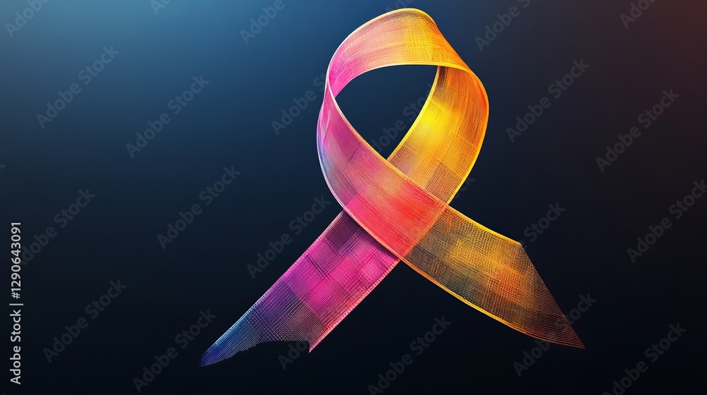 Poster abstract colorful ribbon design elegant swirl texture background modern digital art graphic illustra