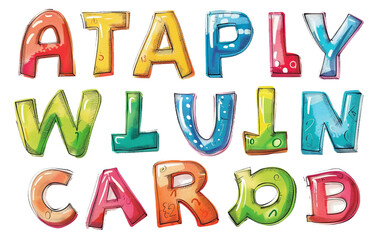 Number Flashcards on transparent background PNG.