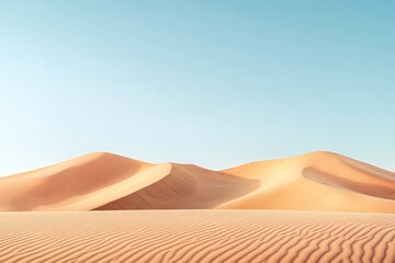 Desert Dunes Under a Pale Sky