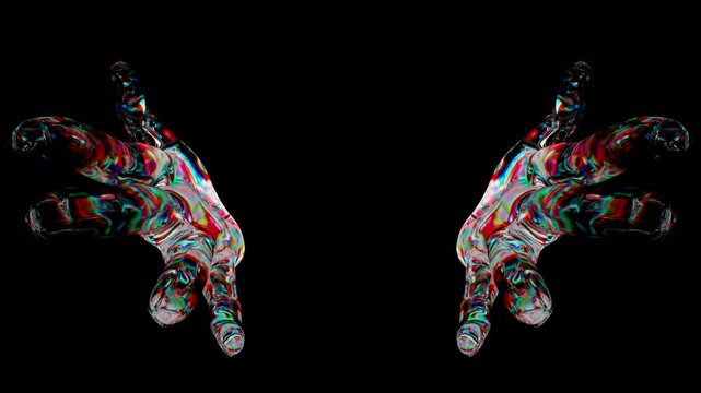 Glass hand