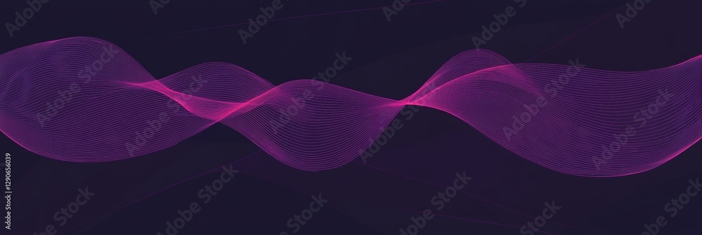 Poster abstract transition magenta and blue gradient wave vector graphic with directional lighting