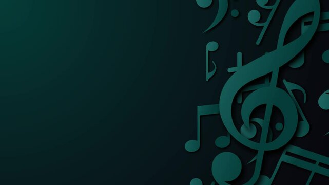 abstract background with musical notes