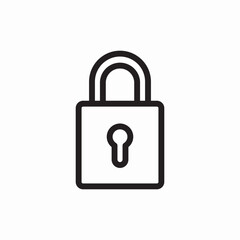 Lock security protection icon vector sign