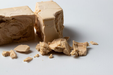 Compressed yeast cube