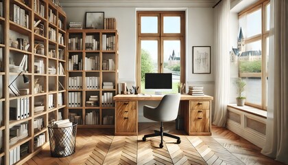 Scandinavian style home office