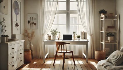 Scandinavian style home office