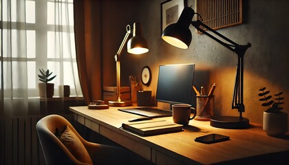 Scandinavian style home office