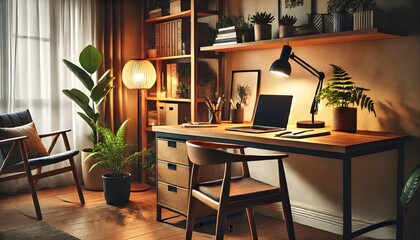 Scandinavian style home office
