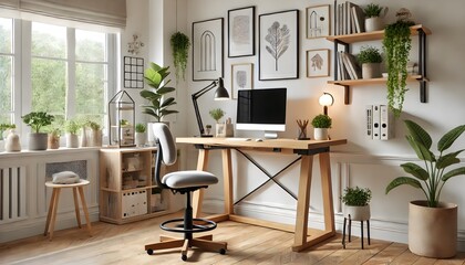 Scandinavian style home office