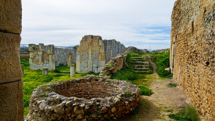 L'area archeologica di Bulla Regia,con i resti dell'antica città Romana e le abitazioni...